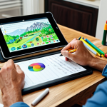Strategic Planning**

"A person is sitting at a table planning out their next moves on a Gardenscapes level displayed on a tablet, fully clothed, modest clothing, professional setting, safe for work, perfect anatomy, natural proportions, family-friendly. The table is filled with colorful markers and a notebook. The background is a bright, cozy living room. Focus on the tablet screen and the person's thoughtful expression."

**